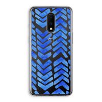 Blauwe pijlen: OnePlus 7 Transparant Hoesje Blauwe pijlen: OnePlus 7 Transparant Hoesje