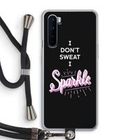 Sparkle quote: OnePlus Nord Transparant Hoesje met koord