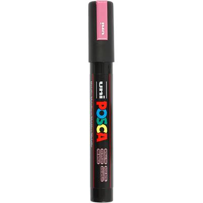 Uni-Posca Posca marker, afm pc-5m, lijndikte 2,5 mm, medium, metallic pink, 1 stuk