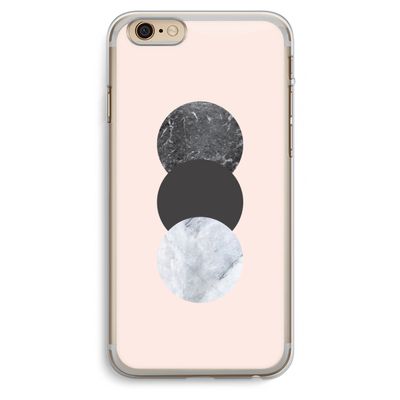 Marmeren cirkels: iPhone 6 Plus / 6S Plus Transparant Hoesje