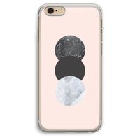 Marmeren cirkels: iPhone 6 Plus / 6S Plus Transparant Hoesje