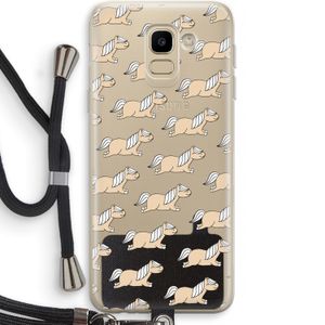 Ponys: Samsung Galaxy J6 (2018) Transparant Hoesje met koord