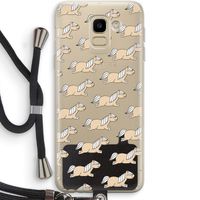 Ponys: Samsung Galaxy J6 (2018) Transparant Hoesje met koord