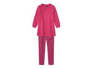 lupilu Meisjes peuters sweaterjurk en leggings, 2-delige set (86/92, Roze/gestreept)