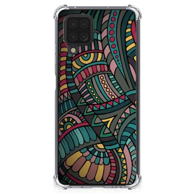Samsung Galaxy A12 Doorzichtige Silicone Hoesje Aztec Samsung Galaxy A12 Doorzichtige Silicone Hoesje Aztec