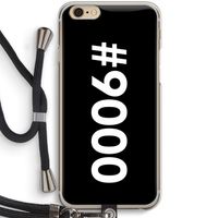 #9000: iPhone 6 / 6S Transparant Hoesje met koord