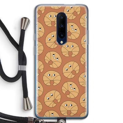 Croissant: OnePlus 7 Pro Transparant Hoesje met koord