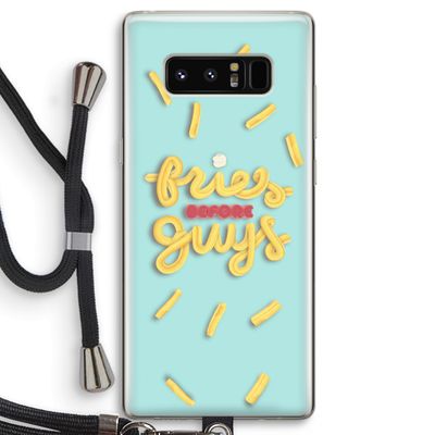 Always fries: Samsung Galaxy Note 8 Transparant Hoesje met koord