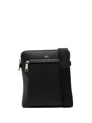 BOSS sacoche à logo embossé - Noir