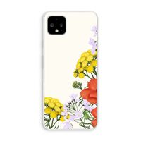 Wilde bloemen: Pixel 4 XL Transparant Hoesje