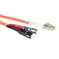 ACT RL8500 Glasvezel Patchkabel Duplex LSZH - LC/SC 50/125µm OM2 - 50 cm