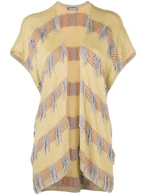 Issey Miyake Pre-Owned 80's sleeveless cardigan - Jaune
