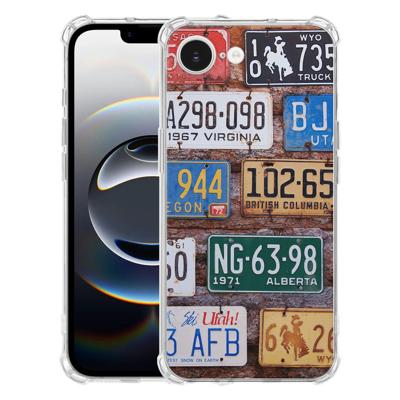 Apple iPhone 16e Hoesje - Kentekenplaten TPU Antishock Apple iPhone 16e Hoesje - Kentekenplaten TPU Antishock