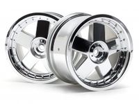 Gt 5 wheel chrome (83x56mm/2pcs)