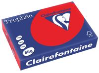 Clairefontaine Trophée Intens, gekleurd papier, A4, 80 g, 500 vel, koraal rood - thumbnail