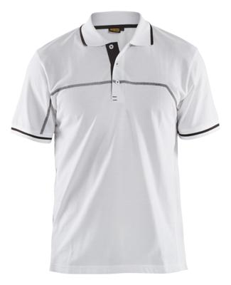 Blåkläder Poloshirt 33891050 | Wit/Donkergrijs | Maat XS - 7330509662687