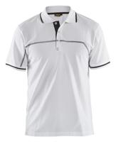 Blåkläder Poloshirt 33891050 | Wit/Donkergrijs | Maat 4XL - 7330509662632