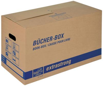 Tidypac boekendoos, ft 56 x 29,3 x 33 cm, bruin