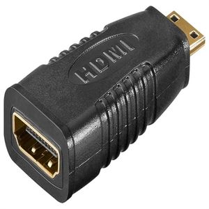 Goobay HDMI F / Mini HDMI M, SB Zwart