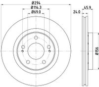 Remschijf 8DD355111571