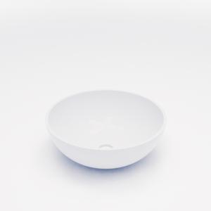 Waskom BWS Dorn 40X40X15 cm Rond Solid Wit Glans Boss & Wessing