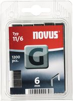Novus Vlakdraad nieten G 11/6mm | 1200 stuks - 042-0384 042-0384 - thumbnail