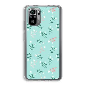 Small white flowers: Xiaomi Redmi Note 10S Transparant Hoesje