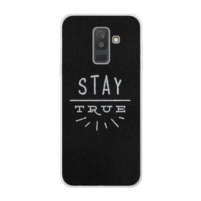 Stay true: Samsung Galaxy A6 Plus (2018) Transparant Hoesje