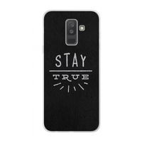 Stay true: Samsung Galaxy A6 Plus (2018) Transparant Hoesje