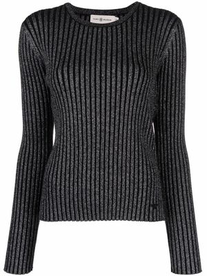 Tory Burch haut en maille nervurée - Noir