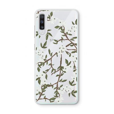 Blossoming spring: Samsung Galaxy A70 Transparant Hoesje