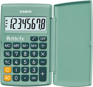 Casio zakrekenmachine Petite FX, groen