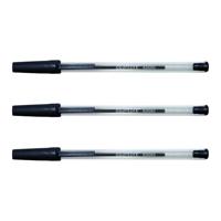 Balpen quantore stick zwart | 50 stuks