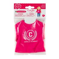 Corolle fuchsia t-shirt voor poppen, 36cm