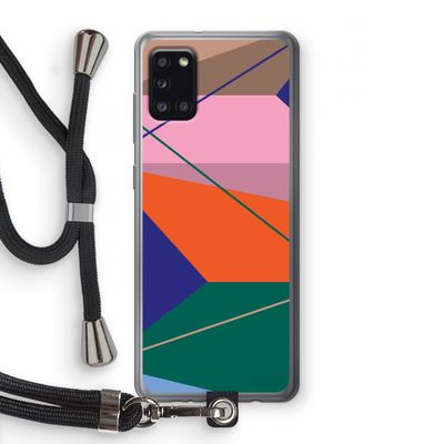 Gestalte 1: Samsung Galaxy A31 Transparant Hoesje met koord
