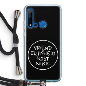 Vriendelijkheid: Huawei P20 Lite (2019) Transparant Hoesje met koord