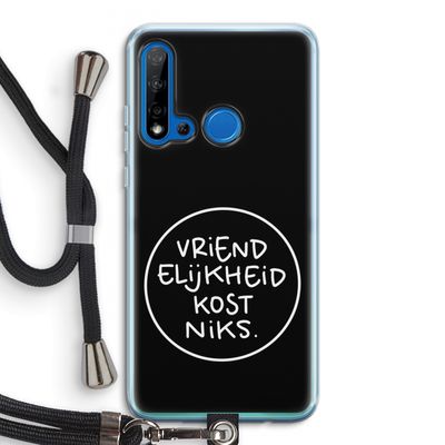 Vriendelijkheid: Huawei P20 Lite (2019) Transparant Hoesje met koord