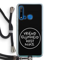 Vriendelijkheid: Huawei P20 Lite (2019) Transparant Hoesje met koord