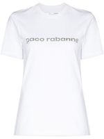 Rabanne t-shirt à logo imprimé - Blanc