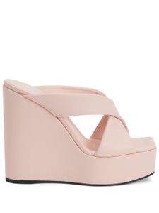 Giuseppe Zanotti mules Melissa 130 mm à brides croisées - Rose