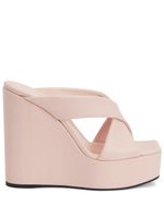 Giuseppe Zanotti mules Melissa 130 mm à brides croisées - Rose - thumbnail