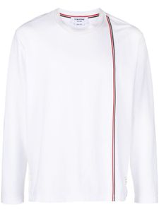 Thom Browne RWB stripe cotton T-shirt - Blanc