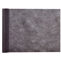 Santex Tafelloper op rol - polyester - zwart - 30 cm x 10 m   - - thumbnail