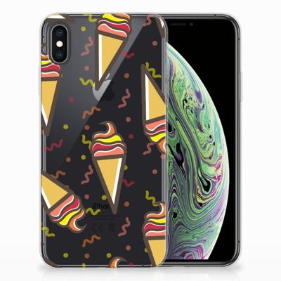 Apple iPhone Xs Max | Siliconen Case | Icecream