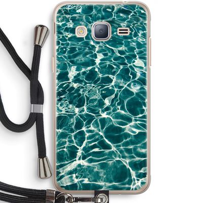 Weerkaatsing water: Samsung Galaxy J3 (2016) Transparant Hoesje met koord