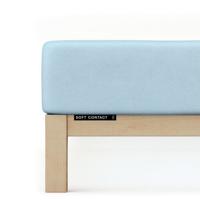 Schlafgut Schlafgut Soft Contact Jersey Flanel Hoeslaken XL - 180x200 - 200x200 536 Blue Light