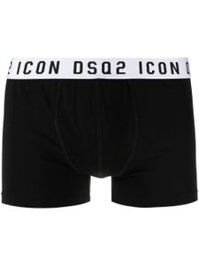 DSQUARED2 boxer à ceinture à logo - Noir