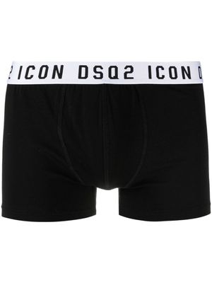 DSQUARED2 boxer à taille à logo Icon - Noir