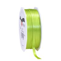 Cadeaulint/sierlint Satijn - 0.6 cm x 50 meter - Lime Groen - cadeaus inpakken - decoratie