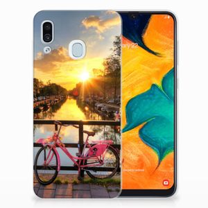 Samsung Galaxy A30 Siliconen Back Cover Amsterdamse Grachten